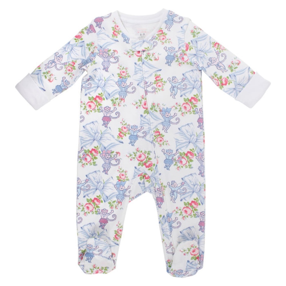 SoldoutRollerRabbit X LoveShackFancy Infant Footie